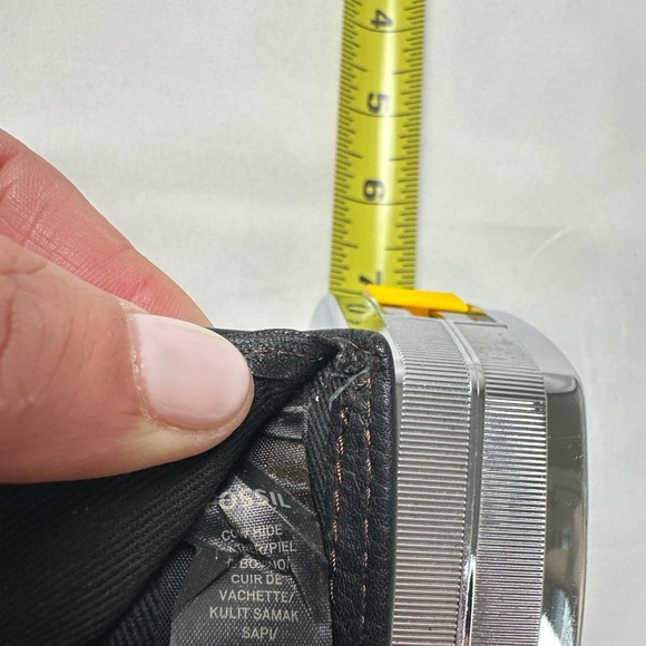 Fossil Black Leather Men's Wallet - Picture 8 of 9